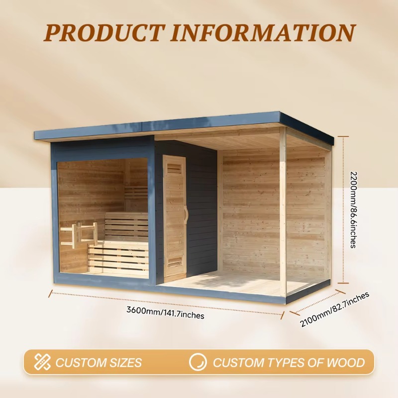 Wood Sauna Cabin Matching Ice  - Spa Wellness Resorts recension och pris